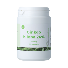 Natuurapotheek Ginkgo biloba 24% 160mg 250.00 Capsules