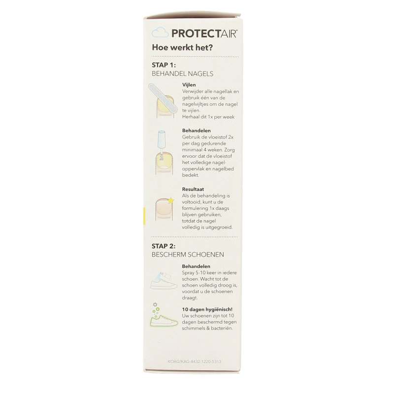 Protectair Kalknagel startset kalknagelkwastje en schoenspray 1 Set