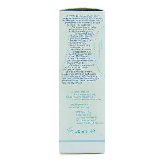 Dermolin Dagcreme zeer droge huid 50 Milliliter