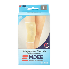 Emdee Elastic support knie maat L huidskleur 1.00 Stuks