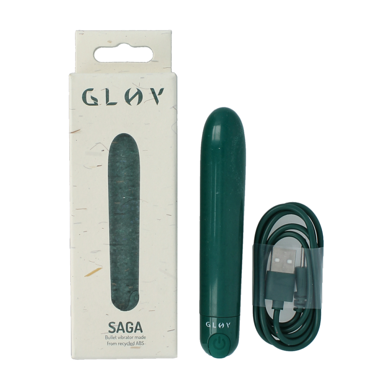Glov Saga eco bullet vibrator groen 1 Stuks