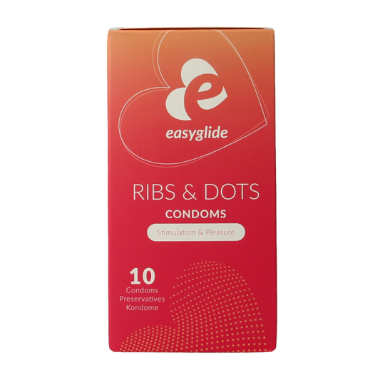 Easyglide Condooms ribs en dots 10 Stuks