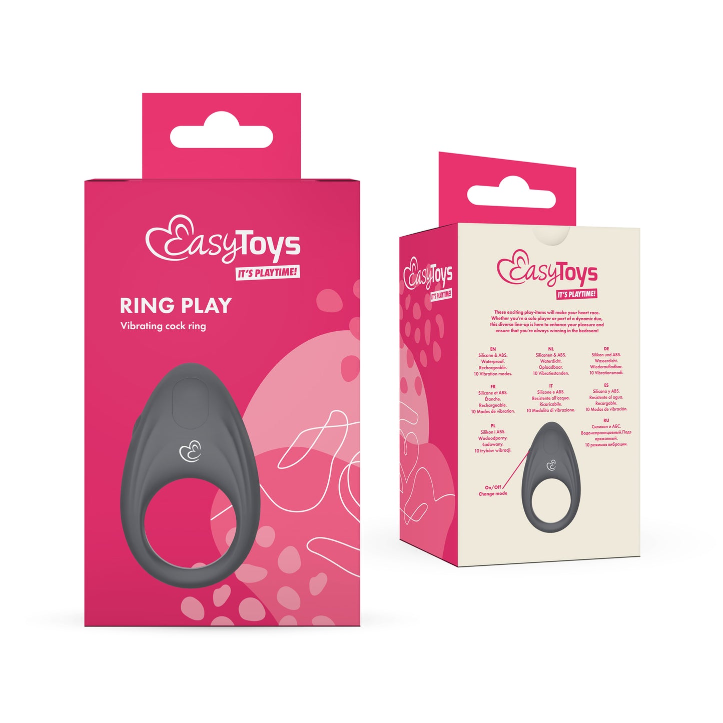 EasyToys Ring play vibrerende cockring 1 Stuks