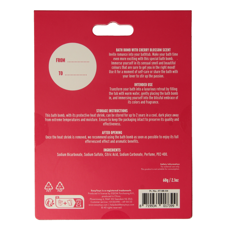 EasyToys Badbruisbal I love you 1 Stuks