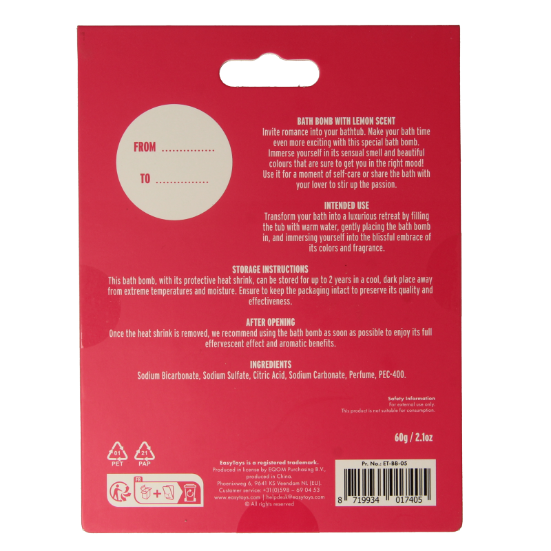 EasyToys Badbruisbal spank me 1 Stuks