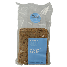 Kari's Crackers  Knekkebrod rogge/haver bio 180.00 Gram