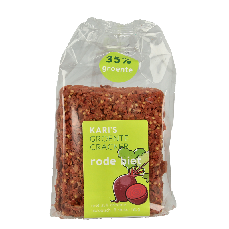 Kari's Crackers  Groentecracker rode biet bio 180 Gram