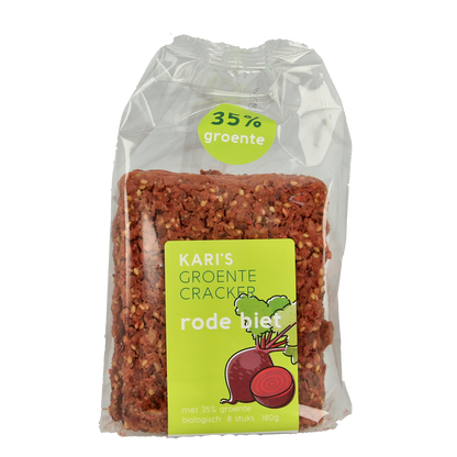 Kari's Crackers  Groentecracker rode biet bio 175.00 Gram