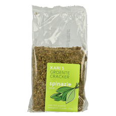 Kari's Crackers  Groentecracker spinazie prei bio 175.00 Gram