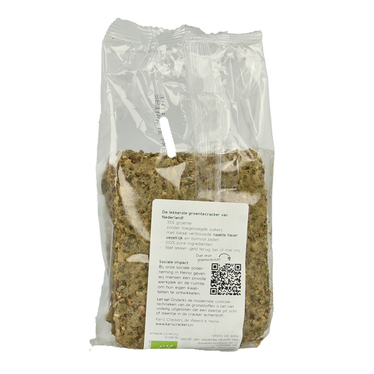 Kari's Crackers  Groentecracker spinazie prei bio 175.00 Gram