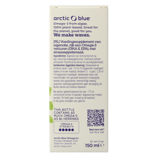 Arctic Blue Algenolie DHA en EPA 150 Milliliter