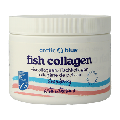 Arctic Blue Viscollageen poeder MSC aardbei 150.00 Gram