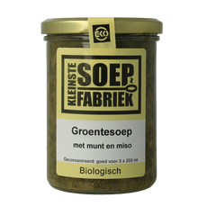 Kleinstesoepfabriek Groentesoep met munt en miso bio 400 Milliliter