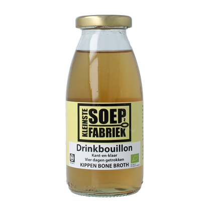 Kleinstesoepfabriek Drinkbouillon kip bio 245.00 Milliliter