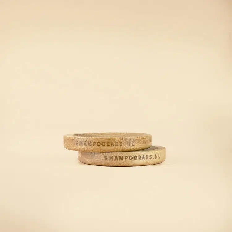 Shampoobars Bamboe zeepschaaltje rond 1 Stuks
