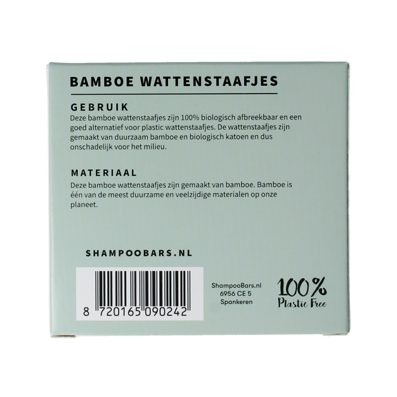 Shampoobars Bamboe wattenstaafjes 100 Stuks