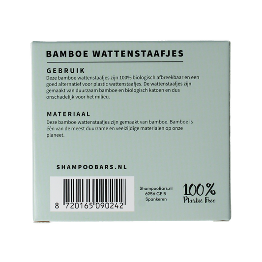 Shampoobars Bamboe wattenstaafjes 100 Stuks