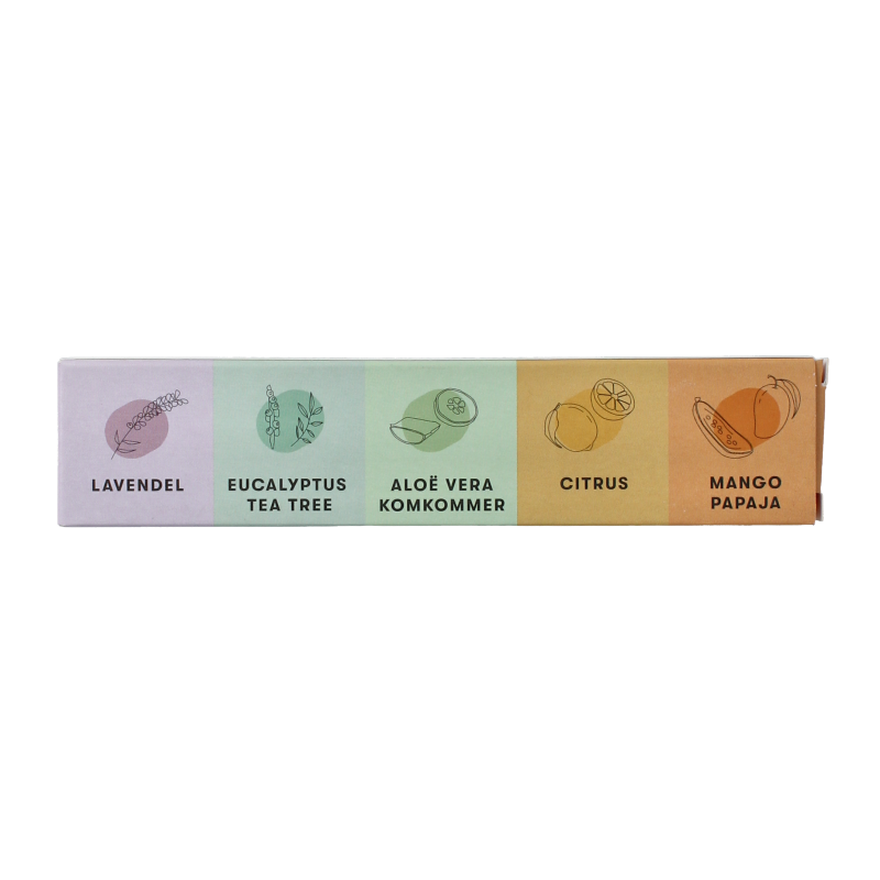 Shampoobars Shampoo bars proefpakket 5 x 12 gram 50 Gram