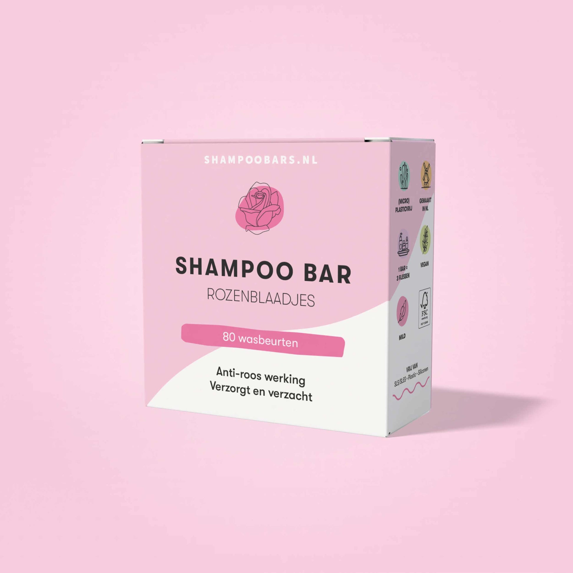 Shampoobars Shampoo bar rozenblaadjes 60 Gram
