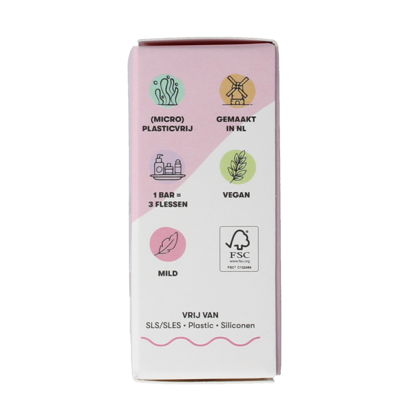 Shampoobars Shampoo bar rozenblaadjes 60 Gram