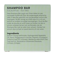 Shampoobars Shampoo bar eucalyptus & tea tree 60.00 Gram