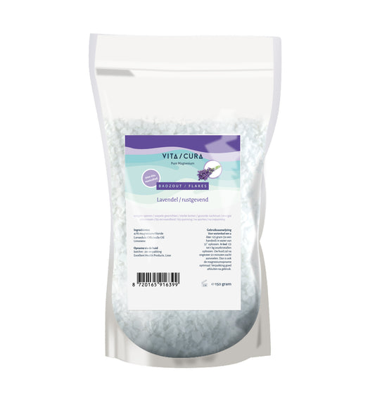 Vitacura Magnesium zout flakes lavendel 150.00 Gram