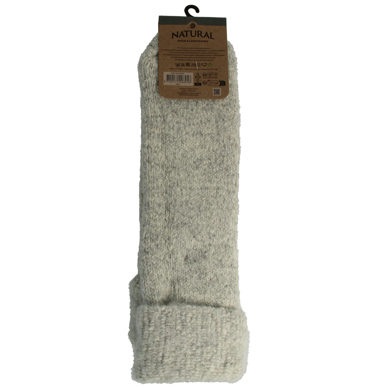 Apollo Slofsok anti slip unisex grijs/beige maat 43-46 1 Paar