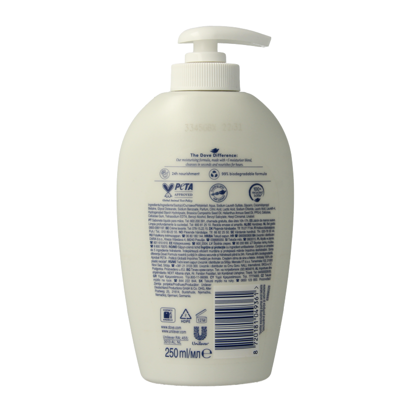 Dove Handzeep liquid care & protect 250 Milliliter