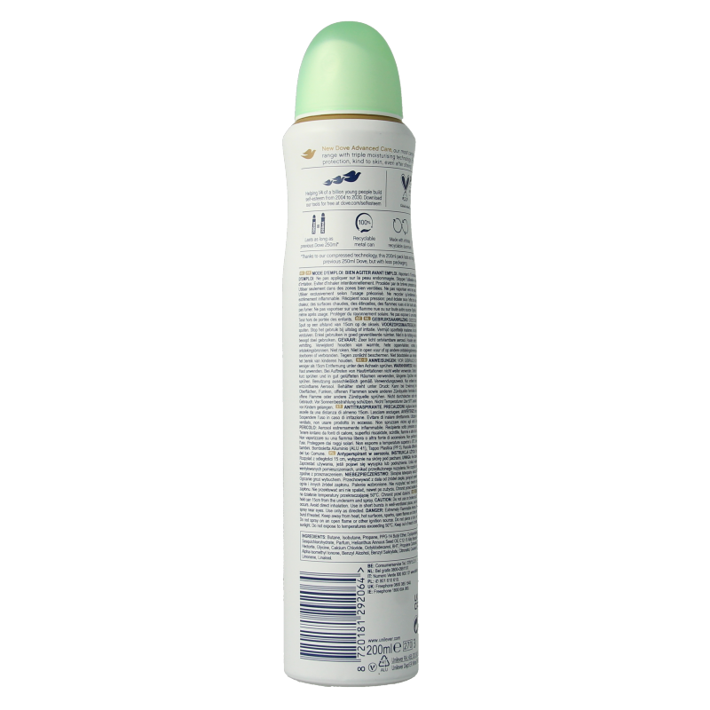 Dove Deodorant spray cucumber & green tea 200 Milliliter