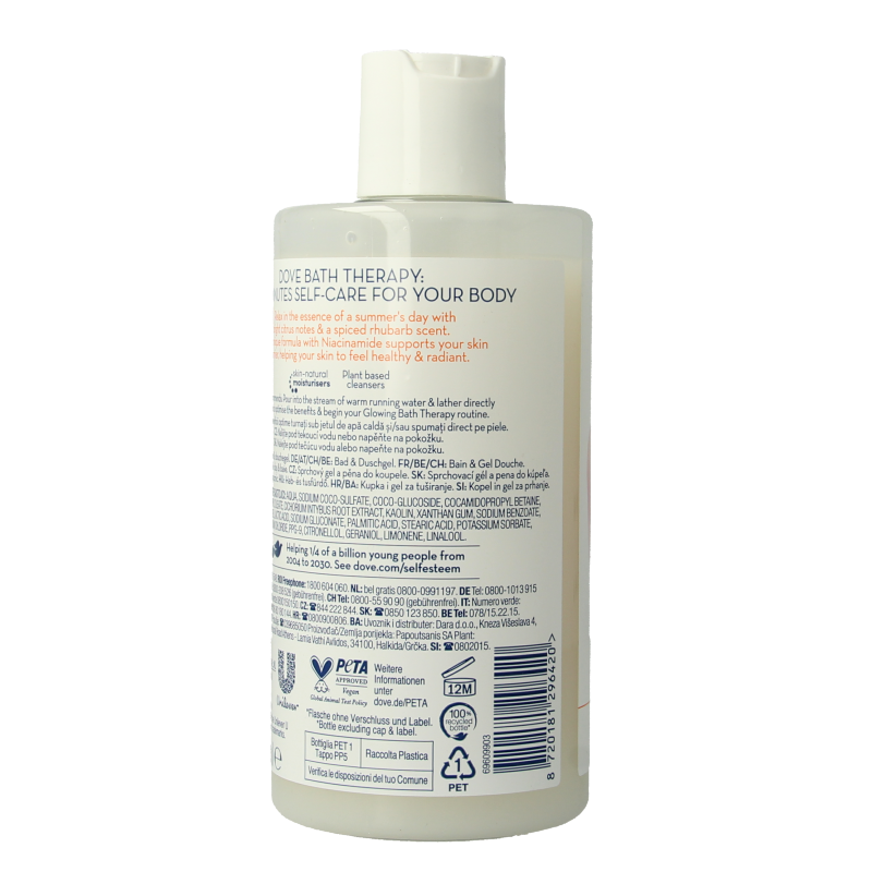 Dove Bad & douchegel glow 400 Milliliter