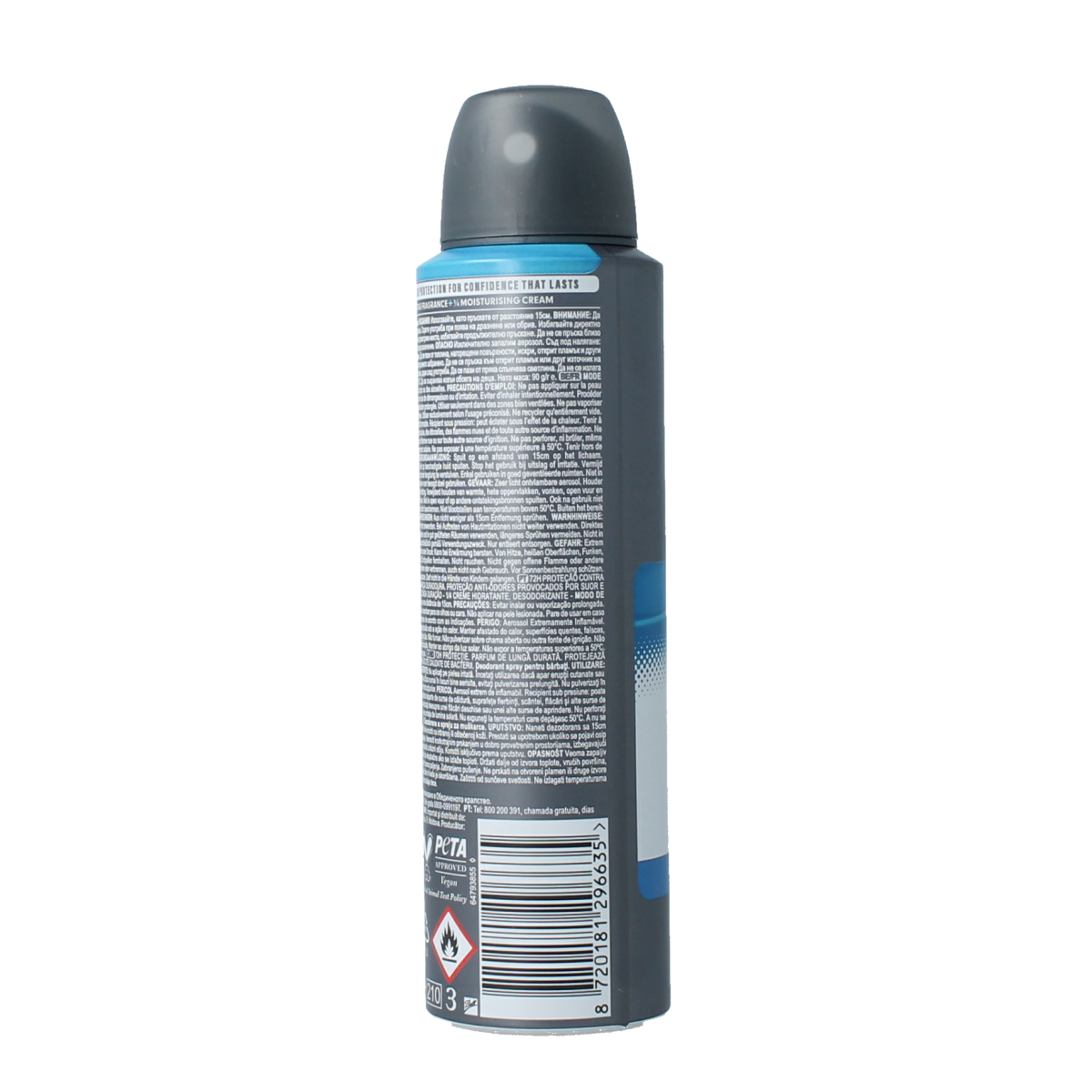 Dove Deodorant spray men+ care clean comfort 0% 150.00 Milliliter