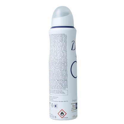 Dove Deodorant spray original 0% 150.00 Milliliter
