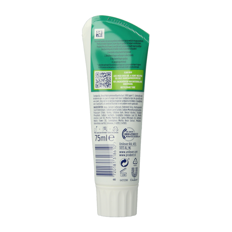 Prodent Tandpasta menthol power 75 Milliliter
