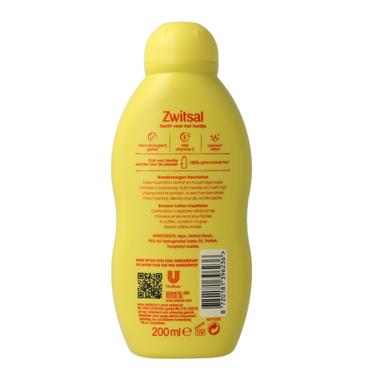 Zwitsal Haarlotion goedemorgen 200 Milliliter