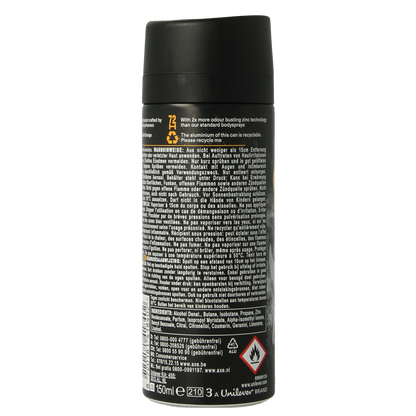 AXE Deodorant bodyspray black vanilla 150.00 Milliliter