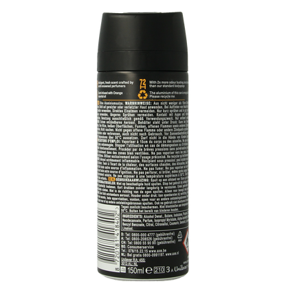 AXE Deodorant bodyspray black vanilla 150.00 Milliliter