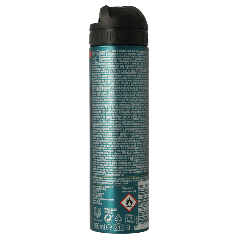 Rexona Deodorant spray 72h sport cool 150 Milliliter