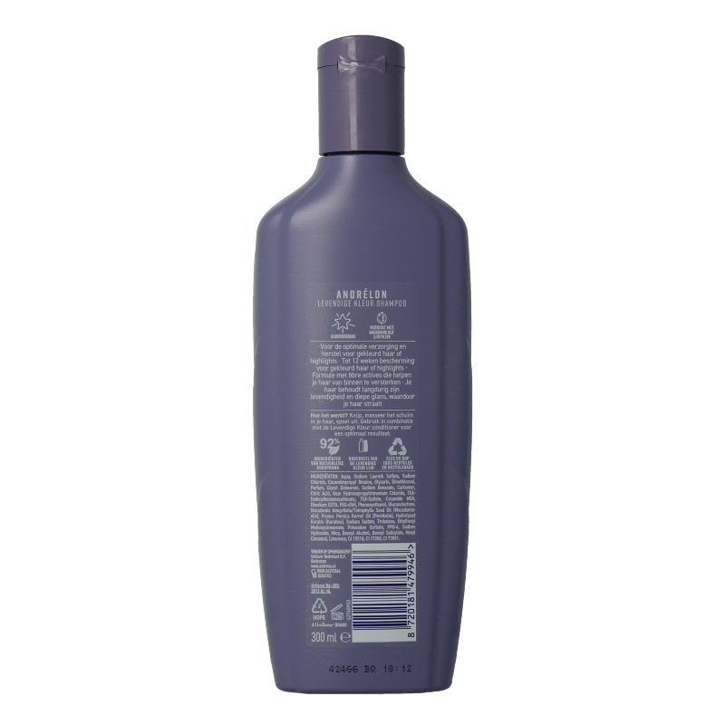 Andrelon Shampoo levendige kleur 300 Milliliter