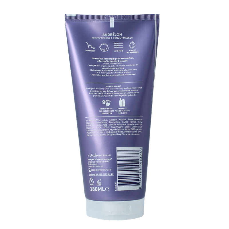 Andrelon Masker 1 minuut wow perfecte krul 180 Milliliter