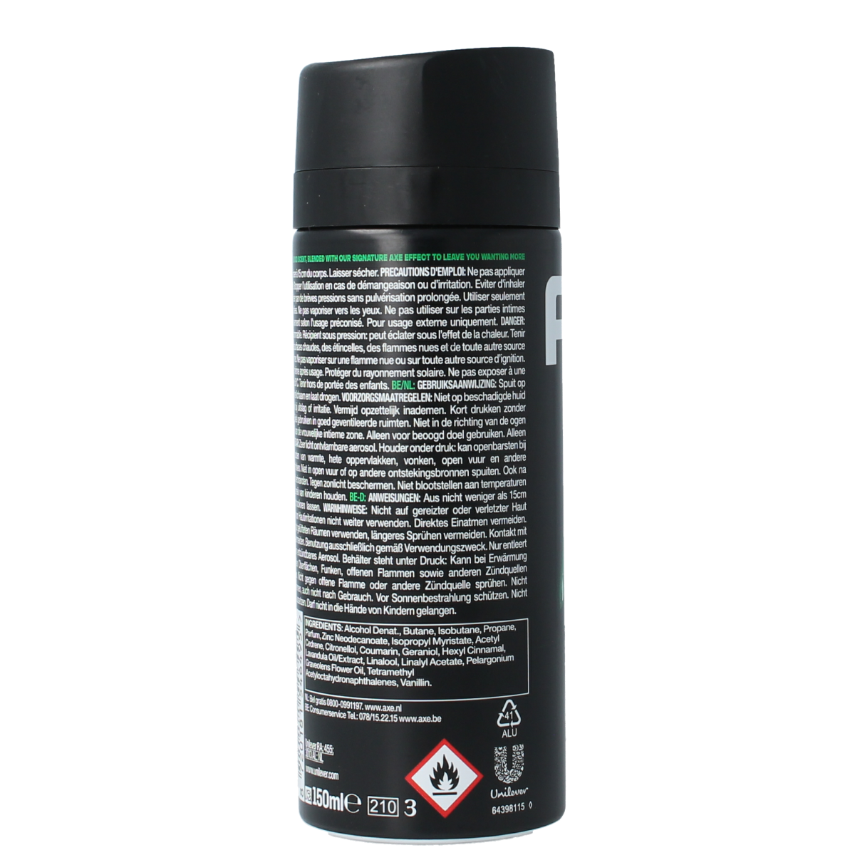 AXE Deodorant bodyspray Africa 150.00 Milliliter