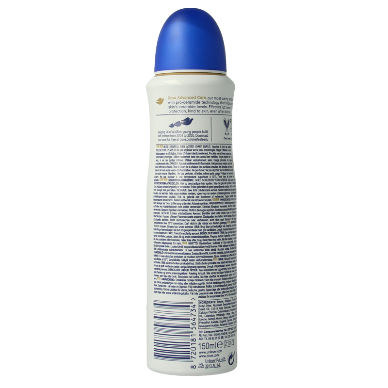 Dove Deodorant spray original 150 Milliliter