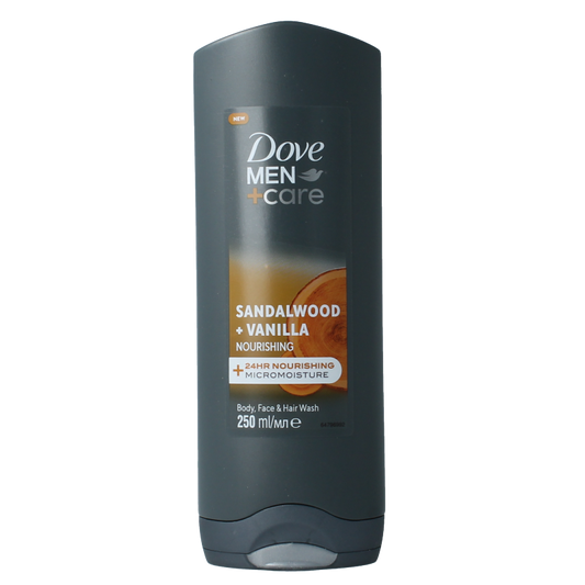 Dove Showergel men sandalwood & vanilla 250 Milliliter
