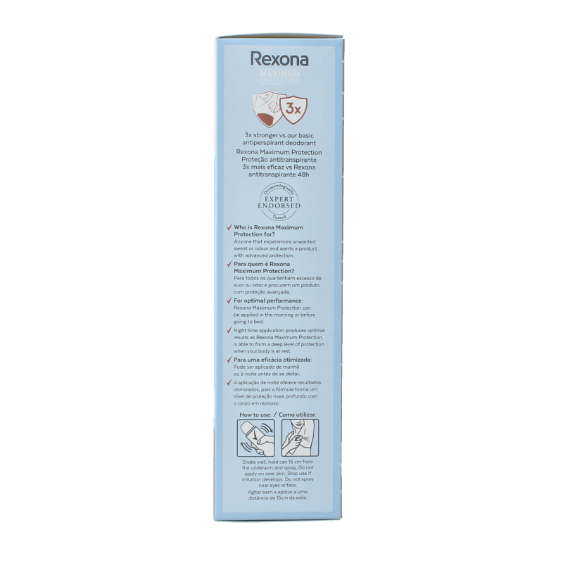 Rexona Deodorant spray max pro clean scent 150 Milliliter