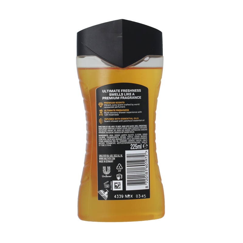 AXE Showergel peach infusion 225 Milliliter