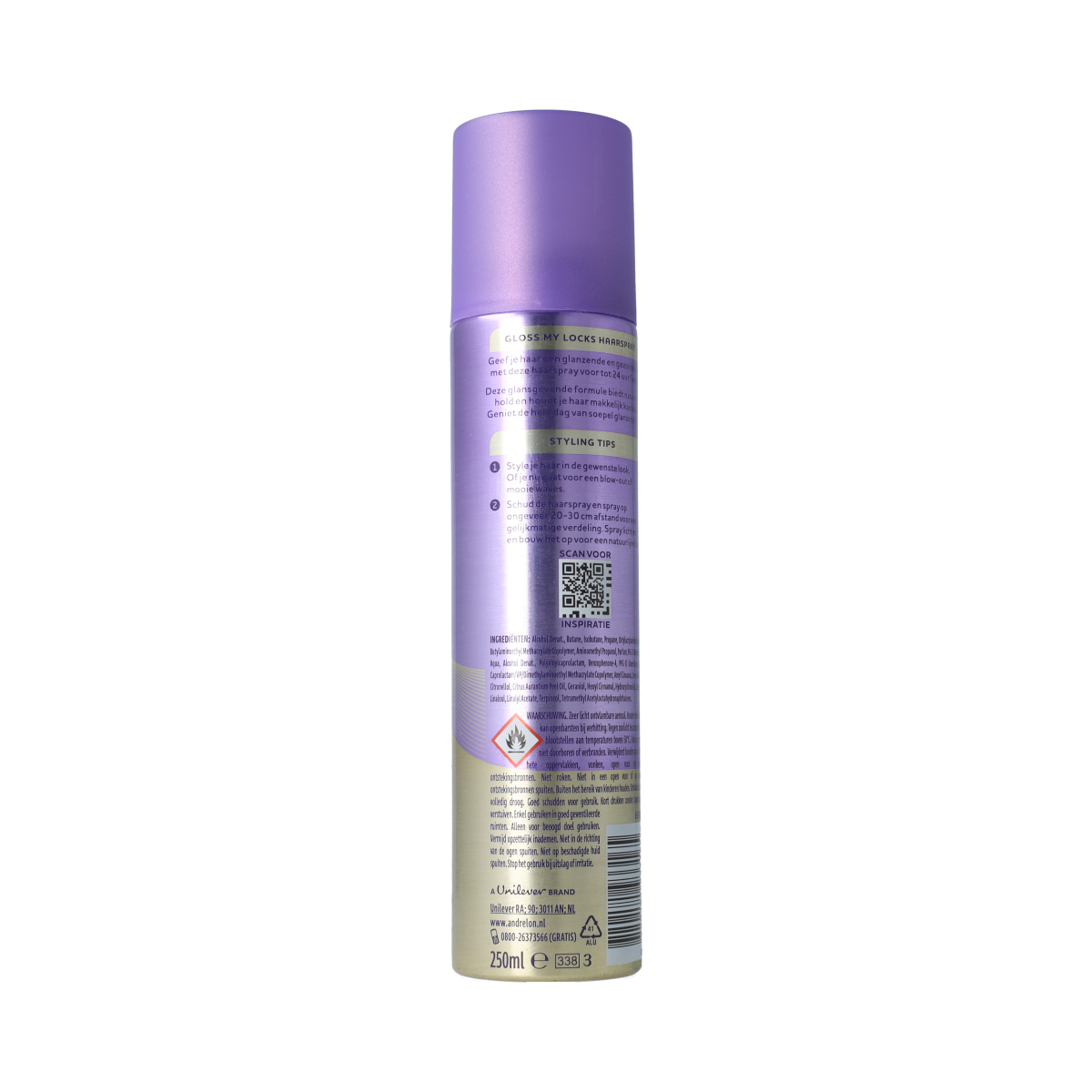 Andrelon Haarspray gloss my locks  250.00 Milliliter