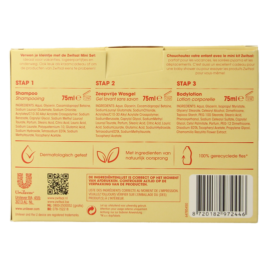 Zwitsal Mini 3 x 75ml 1 Set