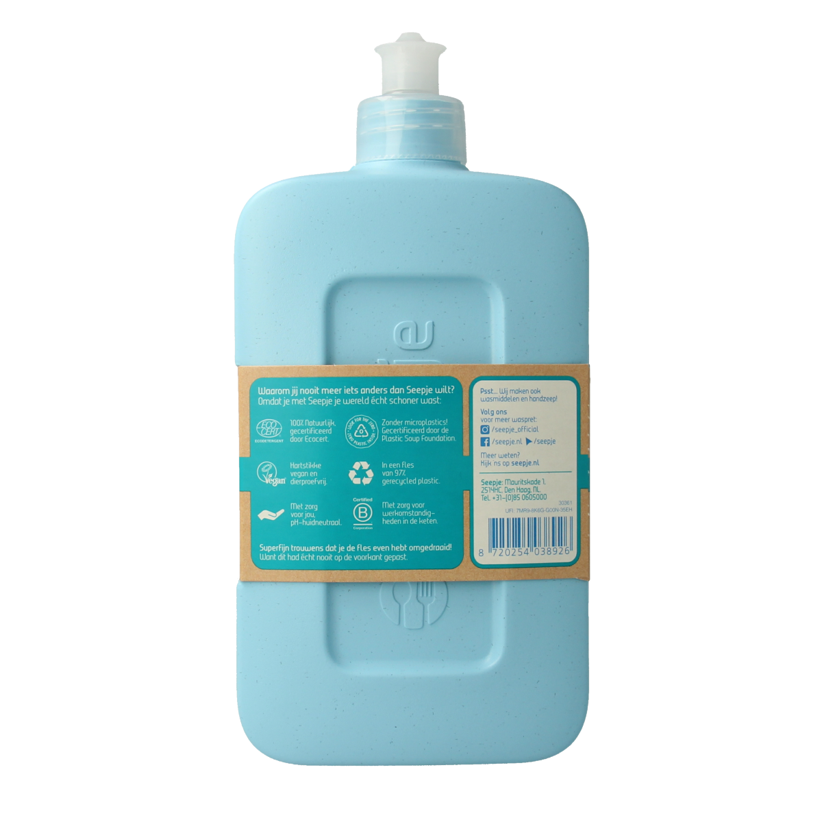 Seepje Afwasmiddel spetterende eucalyptus 500 Milliliter