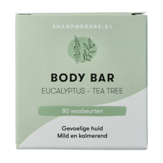 Shampoobars Body bar eucalyptus & tea tree 60 Gram