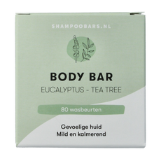 Shampoobars Body bar eucalyptus & tea tree 60.00 Gram