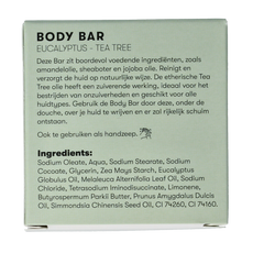 Shampoobars Body bar eucalyptus & tea tree 60 Gram